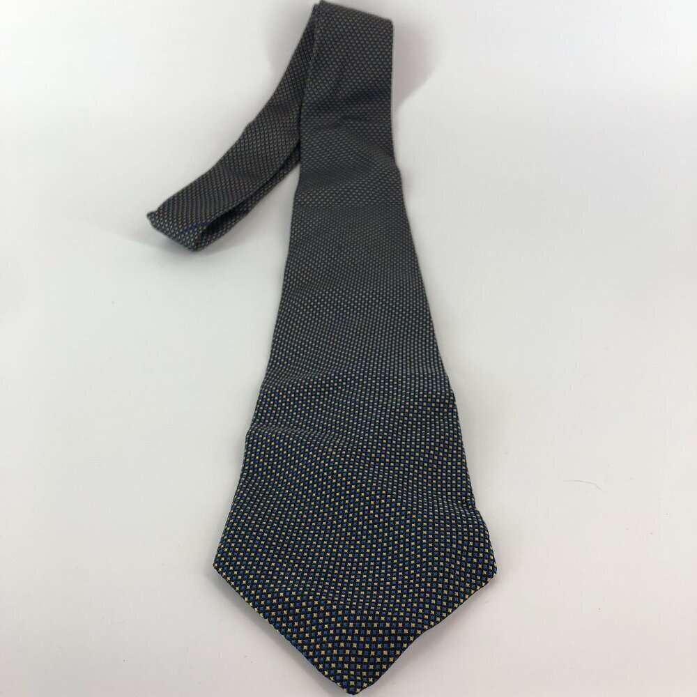 Brooks Brothers Blue And Gold Colored Silk Tie